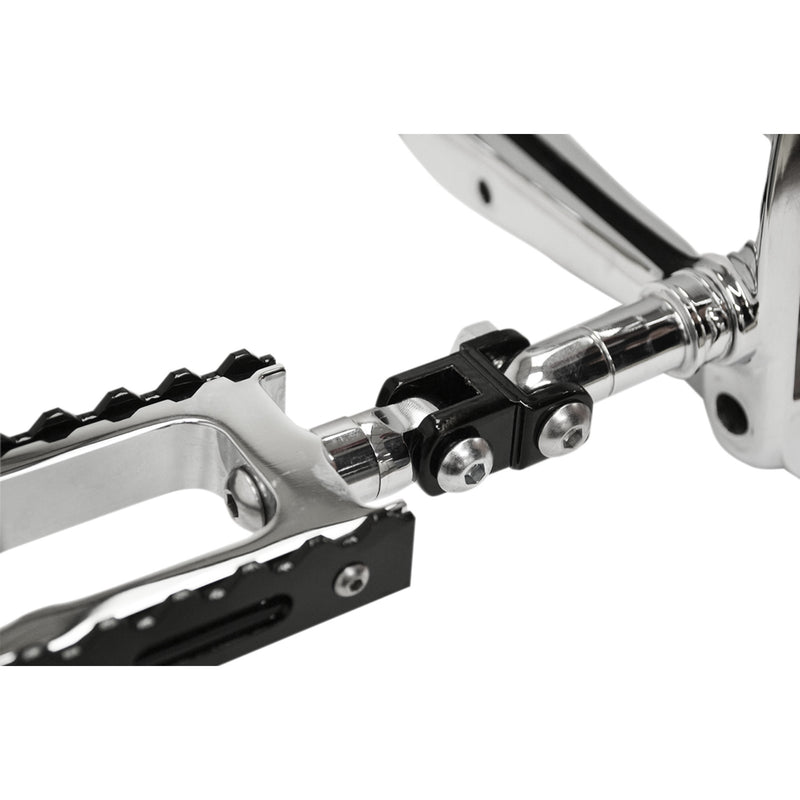 LA CHOPPERS 1620-1222 LA-7202-01B Early-style Footpeg Mount Adapters - Male Footpeg Adapters - Black