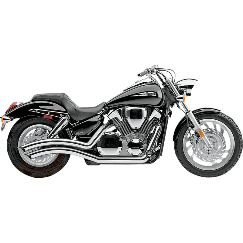 Cobra Speedster Swept 2-Into-2 Exhaust System - 1230 Honda VTX1300C 2004-2009