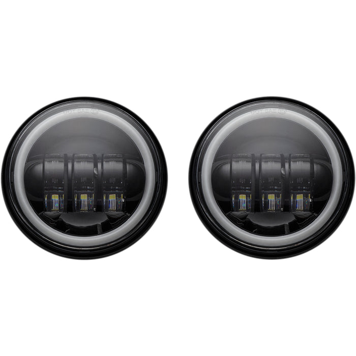 CUSTOM DYNAMICS 2001-2380 CD-45-B 4.5" Passing Lamps with Halo - Black