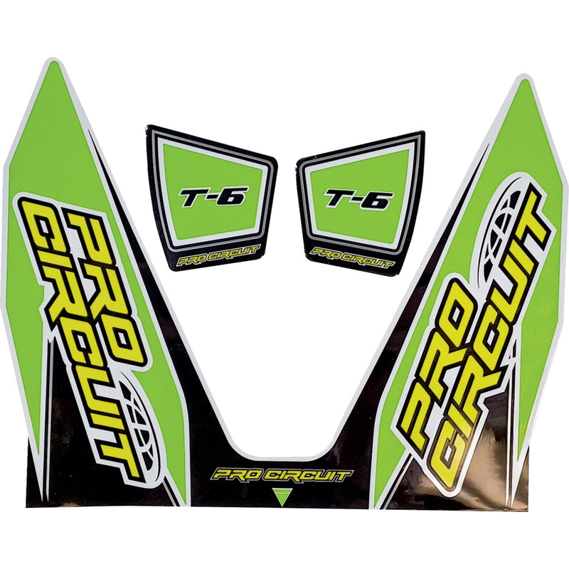 PRO CIRCUIT 1860-2269 DC22T6-GRN T-6 Exhaust Decals T-6 Decal - Green