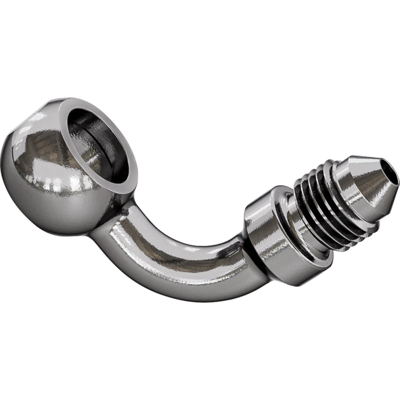 GOODRIDGE 1742-0720 P599-03C Banjo Adapter Banjo Adaptor - 3/8" / M10 Bolt - 90° - Stainless Steel