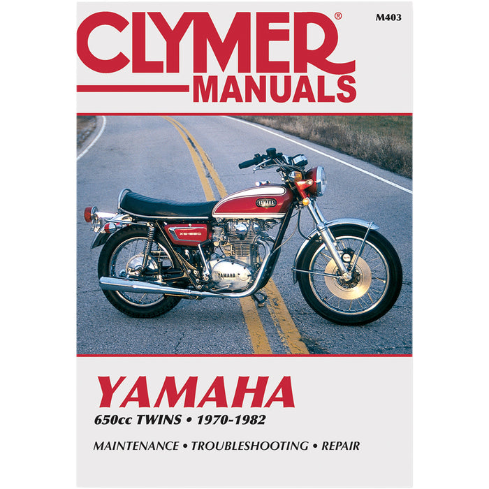CLYMER M403 CM403 Motorcycle Repair Manual — Yamaha Manual - Yamaha 650 Twins