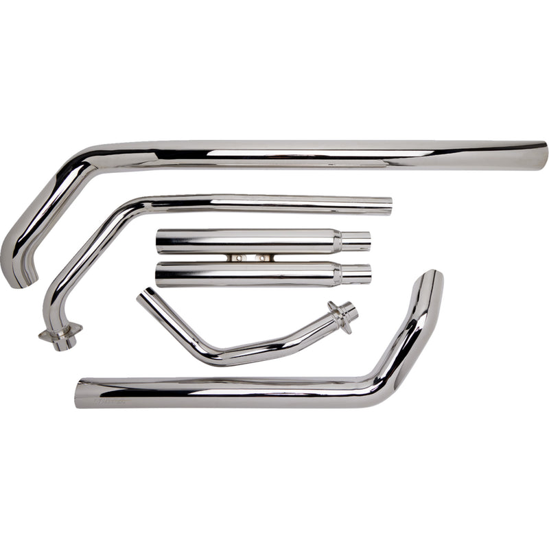 Cobra Streetrod 2-Into-2 Exhaust System - 1721T Honda VT600C Shadow 1988-2007