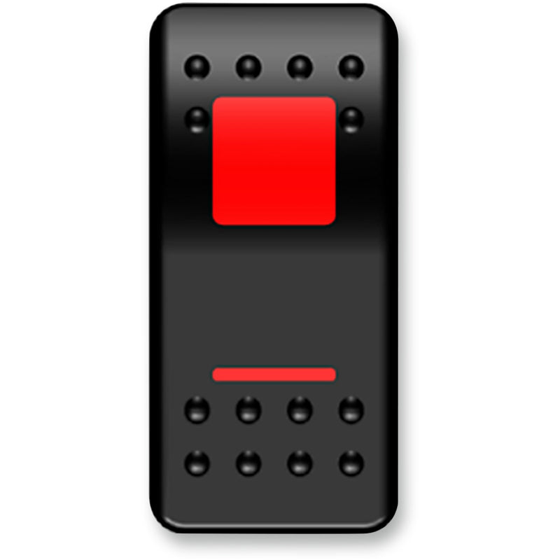 MOOSE OFFROAD 2106-0413 GNR-PWR Rocker Switch on/off - red