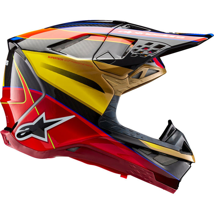 ALPINESTARS Supertech M10 Era MIPS® Helmet - Gloss Gold/Yellow/Rio Red