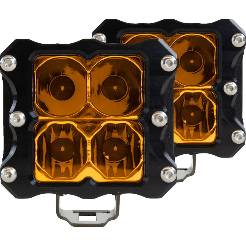 HERETIC 2001-2645 52221 Quattro LED Light Pod Flood Light/Spotlight - Amber