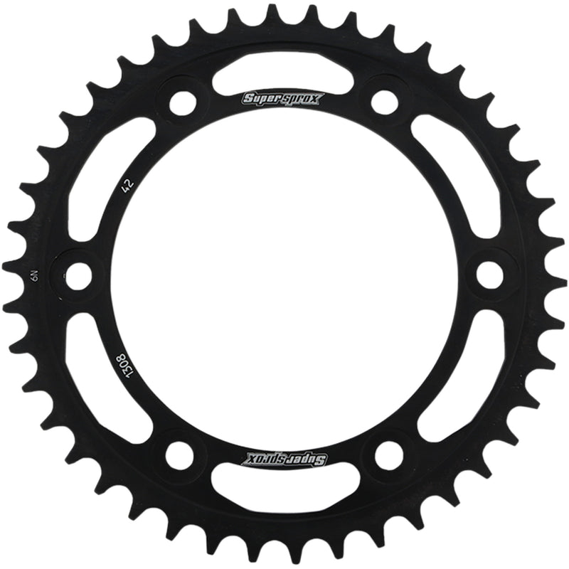 SUPERSPROX 1210-1872 RFE-1308-42-BLK Racing Steel Rear Sprocket Rear Sprocket - 42 Tooth