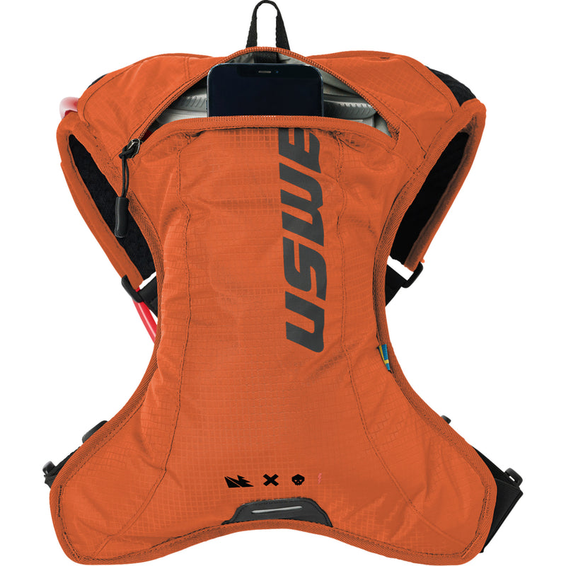 USWE 3519-0149 202076006 Outlander 2L Hydration Pack Outlander Hydration Pack - 2L - Recycled Orange