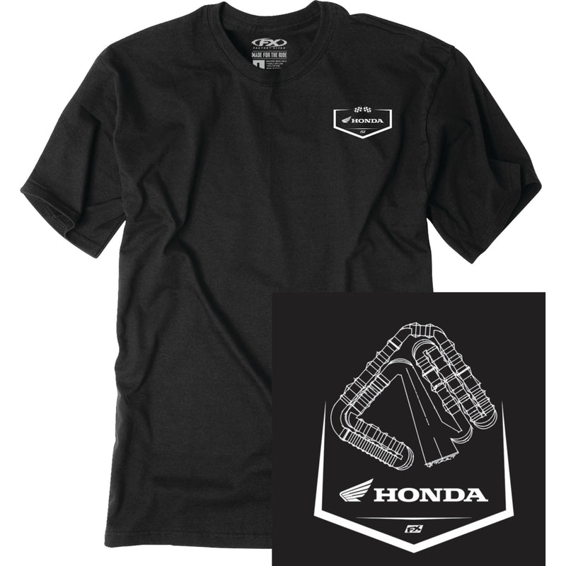 FACTORY EFFEX Track T-Shirt Honda - Black