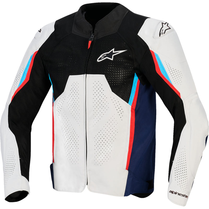 ALPINESTARS AST v3 Air Jacket Silver/Deep - Blue/Bright Red