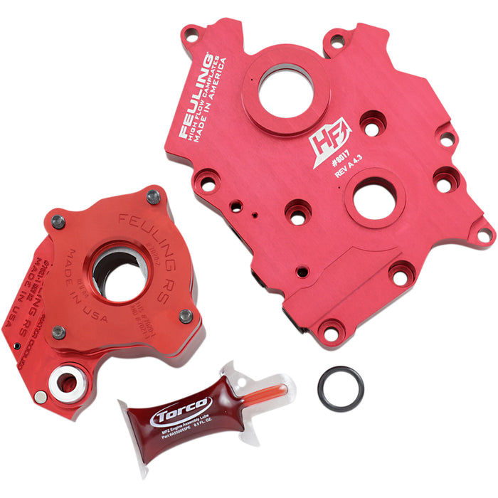 FEULING OIL PUMP CORP. 0932-0231 7199 Race Series Oil Pump/Camplate Kit - Race Series Oil Pump with Plate - Twin Cooled - M8