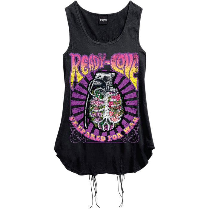 LETHAL THREAT 3031-3335 LA20610S Women's Ready4Love Tank Top black - small