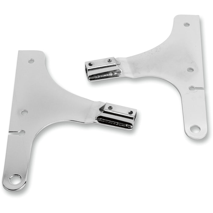 CYCLE VISIONS 1504-0010 CV-8075 Sissy Bar Side Plates Side Plates - FXSTD - Chrome