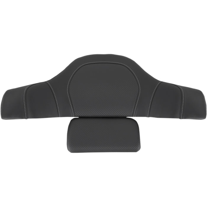 SADDLEMEN 0822-0424 I14-07-TPACK-CF - Tour-Pak® Backrest Pad Cover - Carbon Fiber - Black - Indian