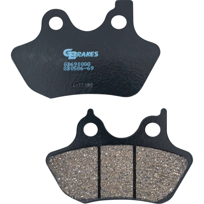 Gbrakes Brake Pad - GB0586-69 For Harley Motorcycles 2000-2007
