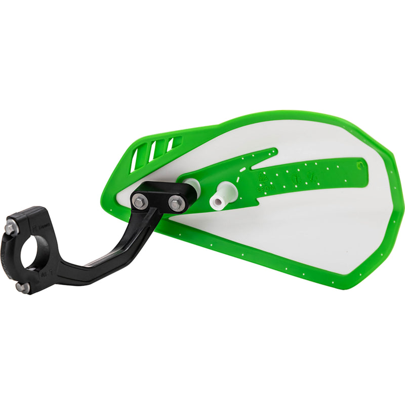 CYCRA 0635-1734 1CYC-0056-241 Cyclone Handguards Handguards - Cyclone - White/Green