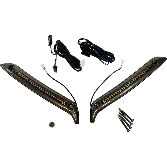 CUSTOM DYNAMICS 2040-3250 CD-LRST-WT-D LED Windshield Trim - Dark Bronze