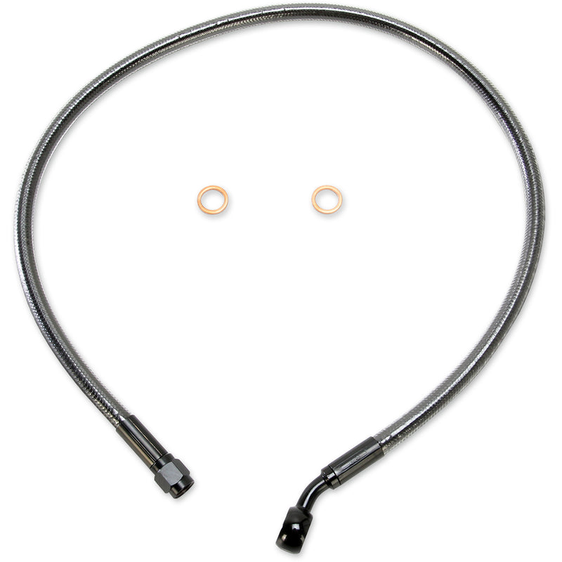 Magnum Shielding Alternate Length Designer Series ABS-Specific Front Brake Line Kit 10 Mm-35° 28" - AS47128 For Harley Softail Deluxe 2015-2017