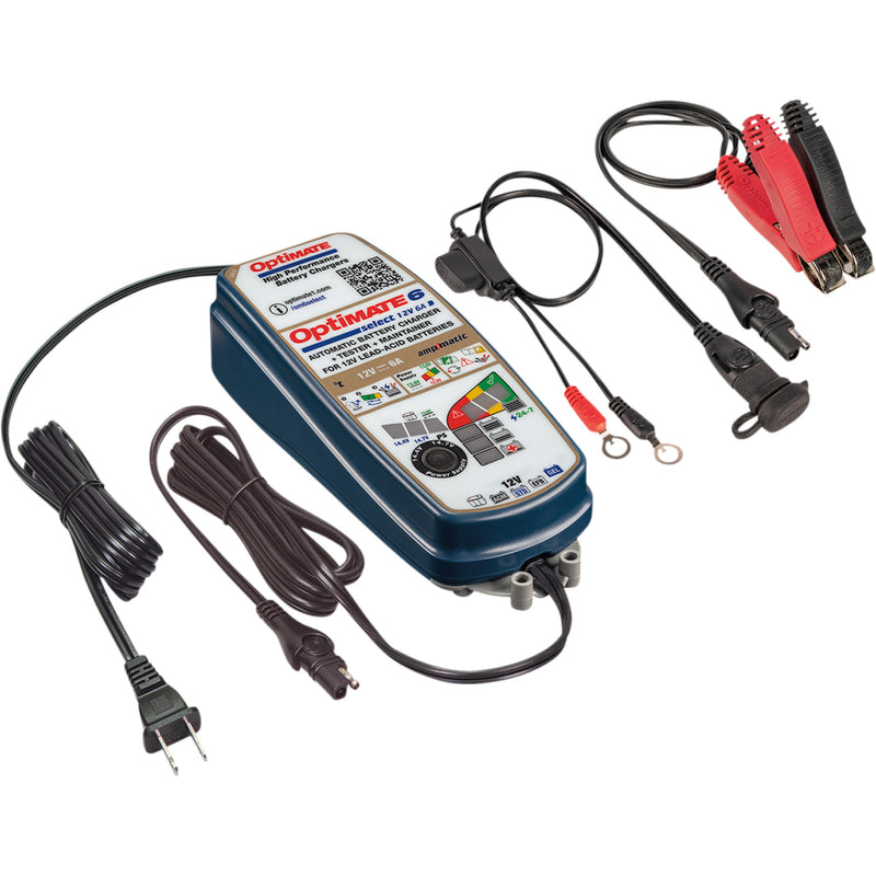 TECMATE 3807-0575 TM-371 Optimate™ 6 Select Gold Battery Charger Battery Charger/Maintainer
