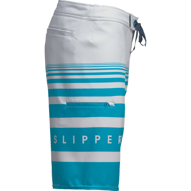 SLIPPERY Glide Board Shorts Gray/Aqua - US