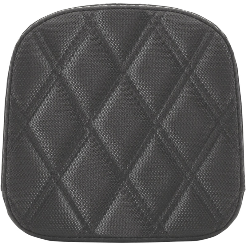 SADDLEMEN 0822-0482 0407SDC Sissy Bar Pad - Lattice Stitched - Black