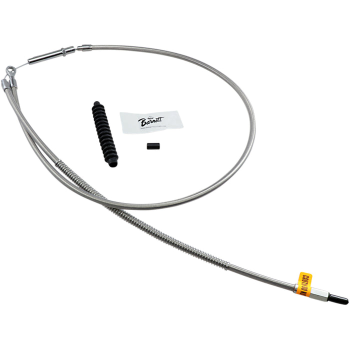 BARNETT 0652-1246 102-30-10046-06 High-Efficiency Stainless Steel Clutch Cable for Harley-Davidson - +6"