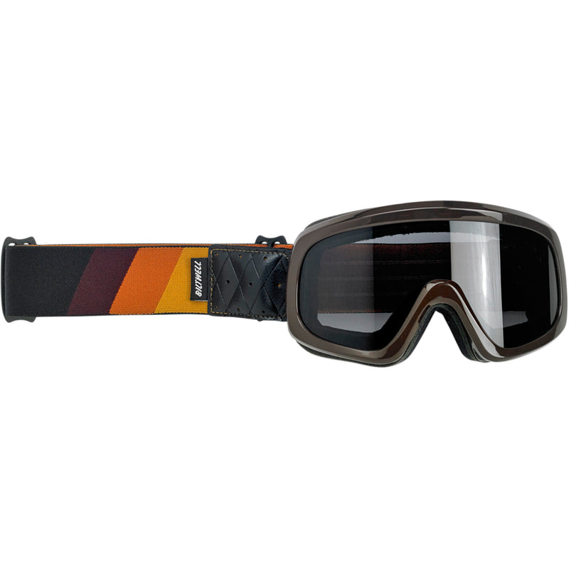 BILTWELL 2601-2581 2111-0802-004 Overland 2.0 Goggles — Tri-Stripe Overland 2.0 Goggles - Tri-Stripe - Gold/Rust/Brown