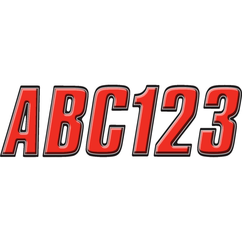 HARDLINE 4320-1028 REBLK800 Watercraft ID Kit I.D. Sticker Kit - 800 Series - Red