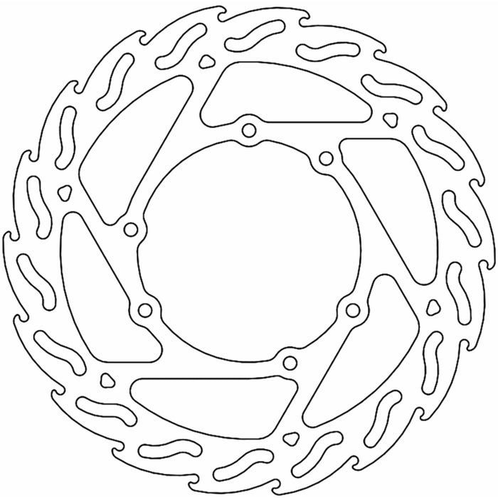 MOTO-MASTER 1711-2041 110285-PU Brake Rotors Brake Rotor - Front - Flame