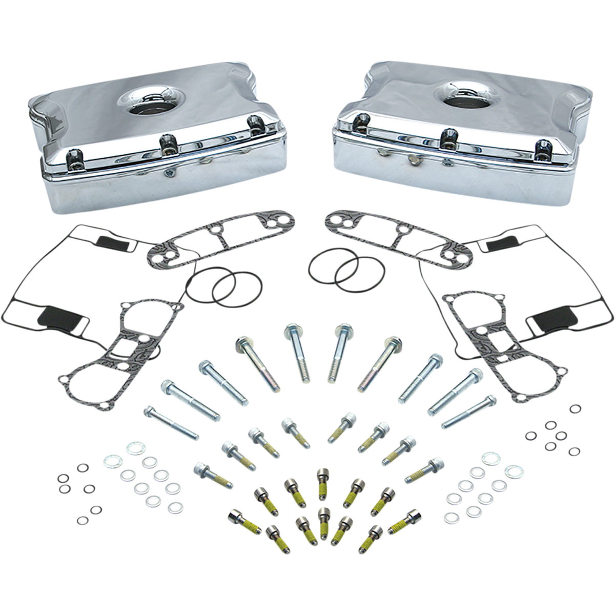 S&S CYCLE 90-4095 90-4095 Chrome Rocker Boxes - Die Cast Rocker Box ...