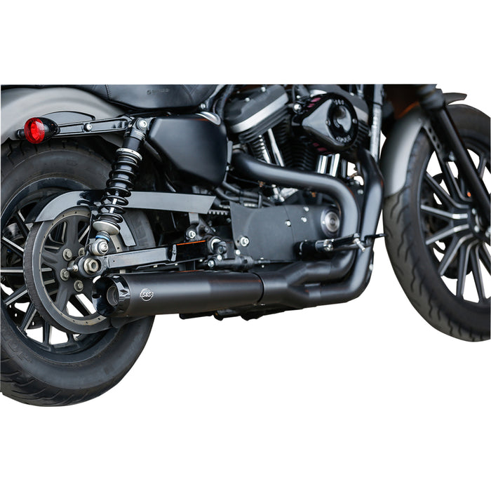 S&S CYCLE 1800-2478 550-0952A SuperStreet 2:1 50 State Exhaust System - 50 State 2:1 Black Exhaust for XL