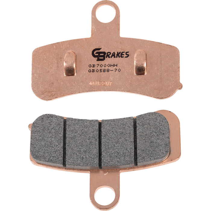 GBRAKES 1722-0978 GB0588-70 Brake Pads Brake Pad - HH Sintered