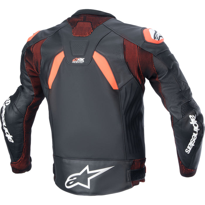 ALPINESTARS GP Plus R v4 Rideknit® Leather Jacket Black/Red - Fluo/White US / EU