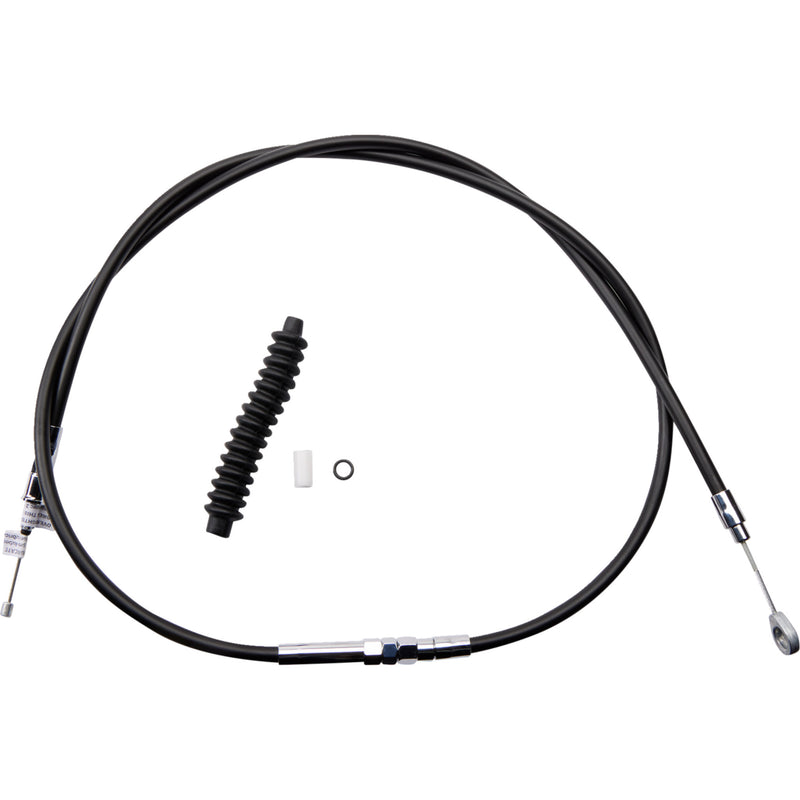 Drag Specialties High-Efficiency Black Vinyl Clutch Cable /16" For Harley Dyna 2006-2009