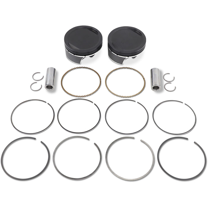 WISECO 0910-1998 K2789 High-Performance Forged Piston Kit Piston Kit - 3.885" - 103 Cubic Inch | 96 Cubic Inch Bored to 103 Cubic Inch - Twin Cam