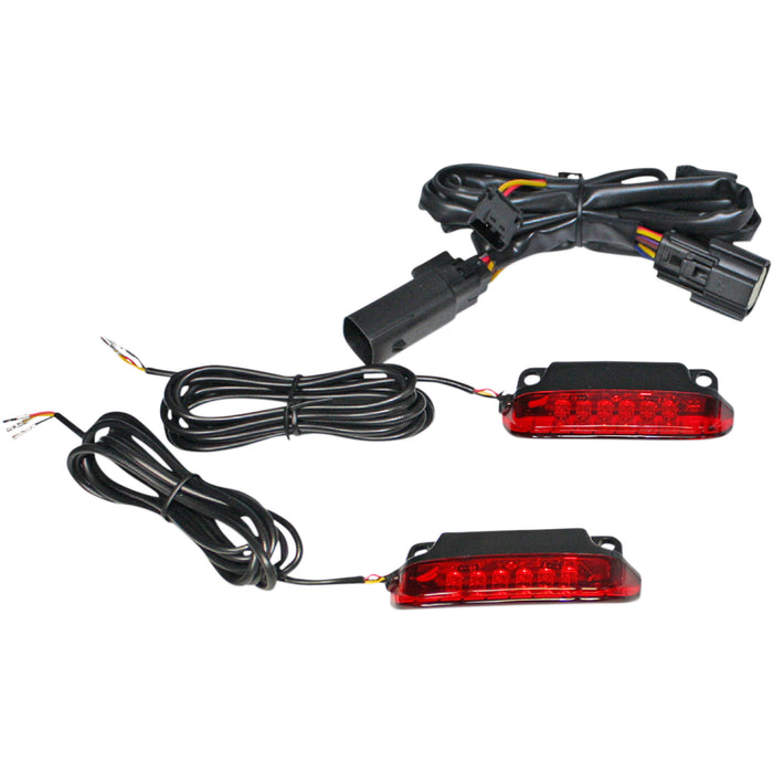 CUSTOM DYNAMICS 2040-2471 CD-LR-10-R Luggage Rack LED Light Bar Luggage Rack Light Bar - Red