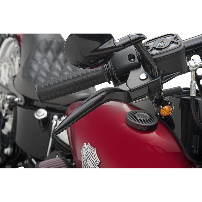 Drag Specialties Custom Lever Set Satin Black For Harley Motorcycles 1996-2017