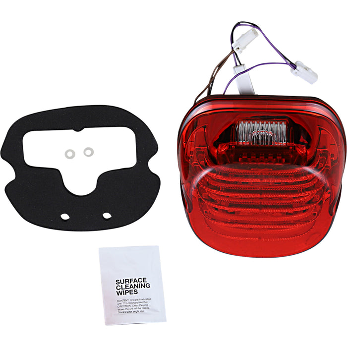 CUSTOM DYNAMICS 2010-1416 PB-TL-INT-TW-R ProBEAM® Integrated Low Profile LED Taillights with Auxiliary Turn Signals - Taillight/Turn Signal - Top Window - Red Lens