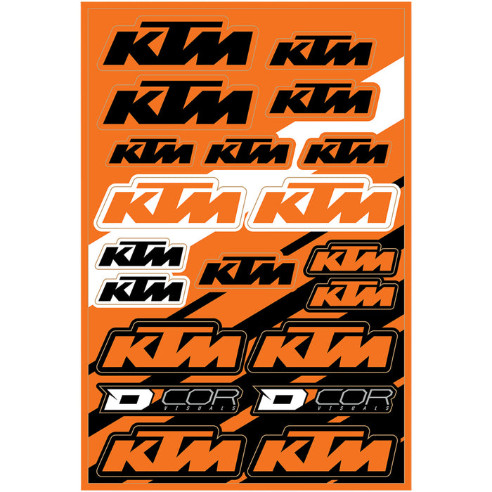 D'COR VISUALS 4320-2237 40-30-101 Decal Sheet ktm cor2