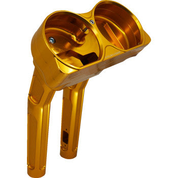 ARLEN NESS 0602-1484 520-046 Method Handlebar Riser Risers -Kickback - 10" - Gold