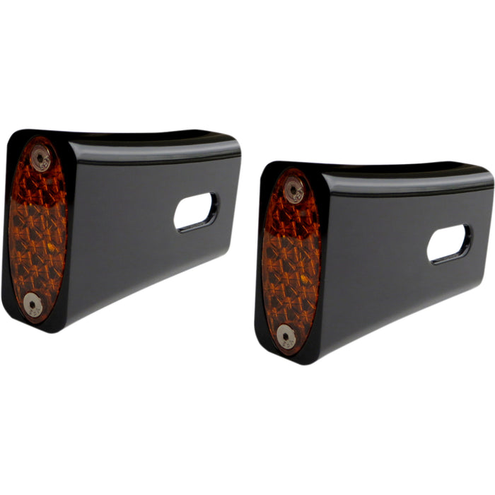 PRO-ONE PERF.MFG. 2040-2052 909108B Fender Strut LED Marker Lights Strut LED Marker Light - Black/Amber