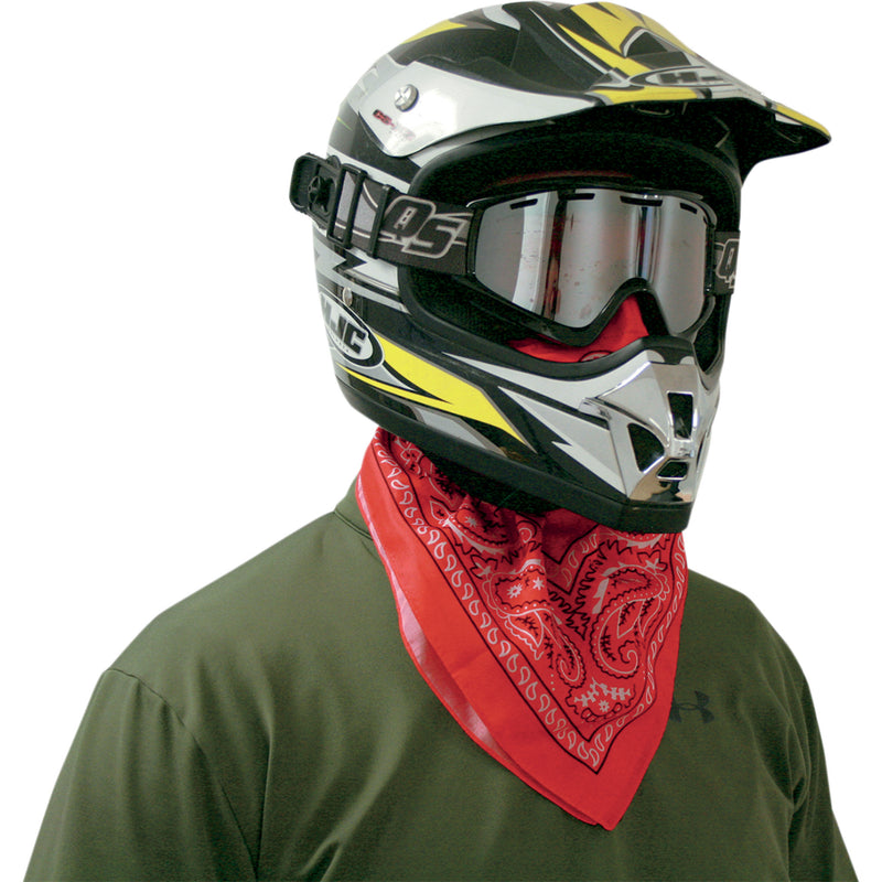 ATV-TEK 2503-0204 BDMRED Pro Series Rider Bandana Dust Masks Bandana Dust Mask - Red
