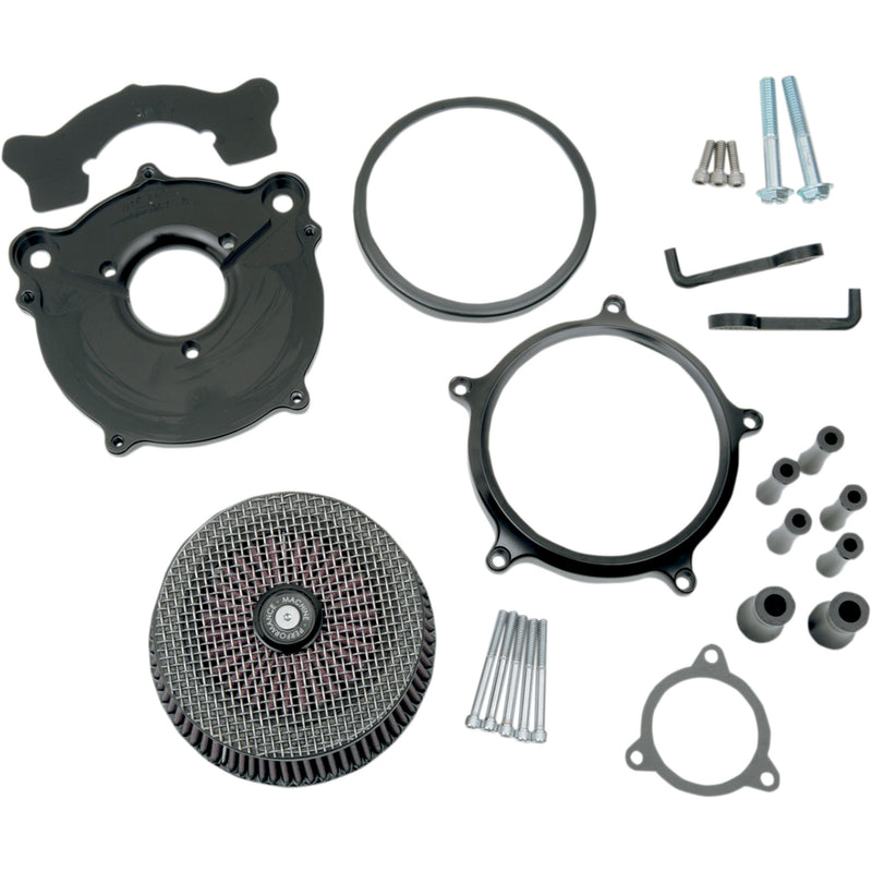 Performance Machine (pm) Super Gas Versatile Air Cleaner - 0206-2150-B For Harley Motorcycles 2008-2017