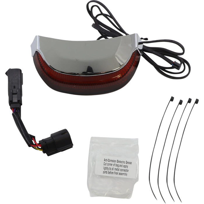 CIRO 2010-1455 40173 Crown Taillight with Lightstrike™ Technology Taillight - Red - Chrome