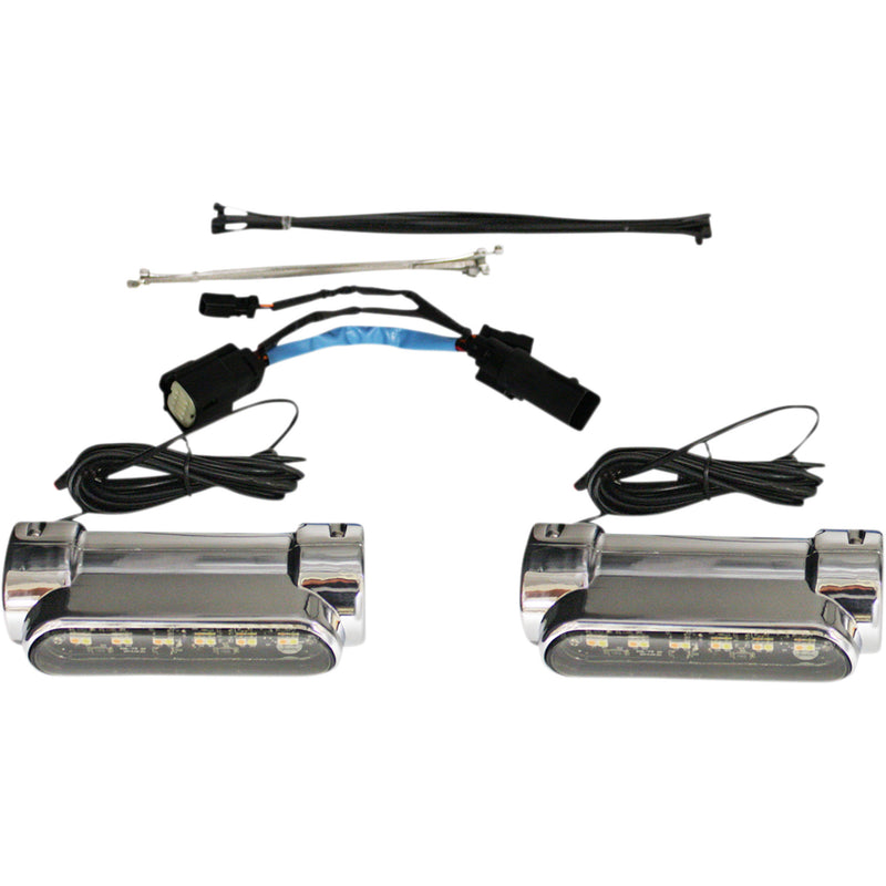 Custom Dynamics Accessory Light - CD-CB-AW-SS8-C For Harley Touring 2010-2013
