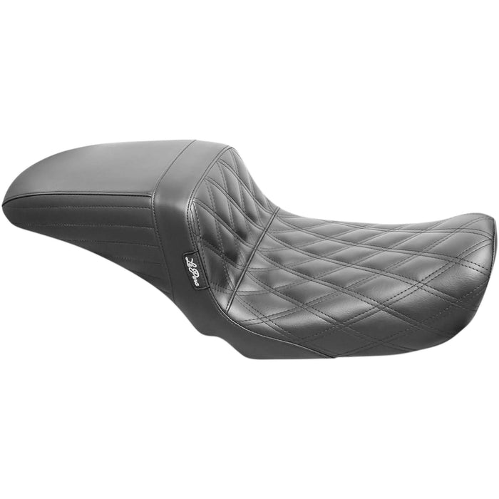 LE PERA 0803-0645 LK-591DD Kickflip Seat — Double Diamond - Black - FXD '06-'17