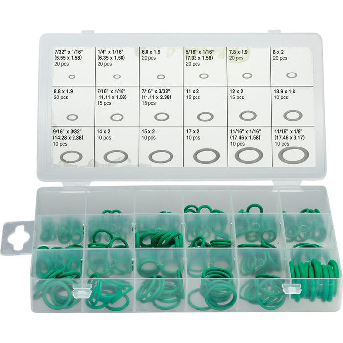 MOOSE OFFROAD 2402-0163 206-5201 Universal Metric and SAE 270-Piece O-Ring Assortment O-Ring - S.A.E./Metric - 270-Piece