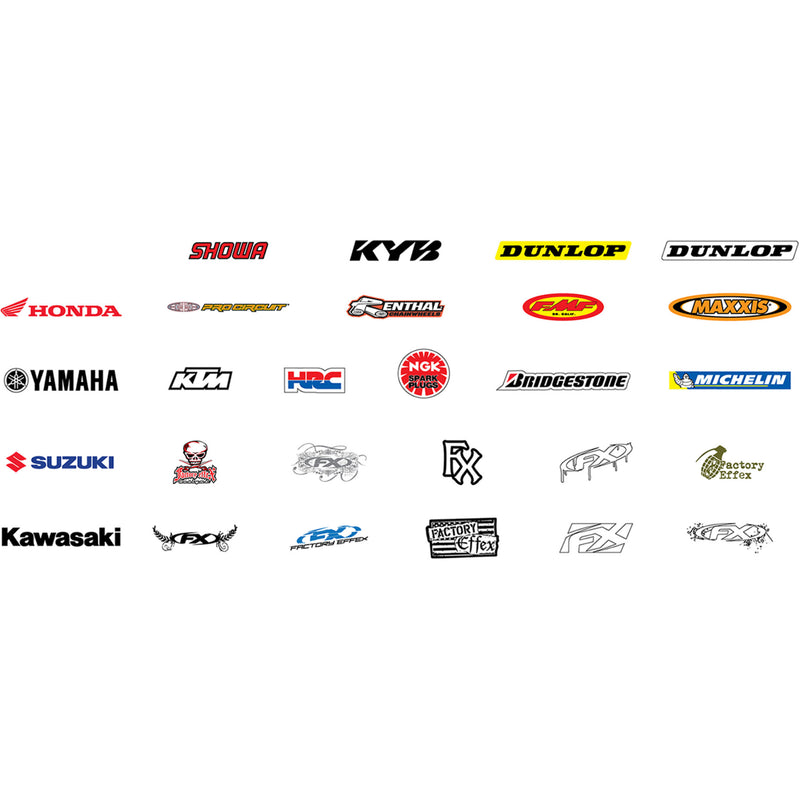 FACTORY EFFEX 4320-1871 19-90500 Logo Decals ktm - 5 pack