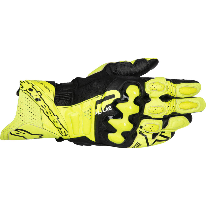 ALPINESTARS GP Plus R V3 Leather Gloves Fluo - Yellow/Black