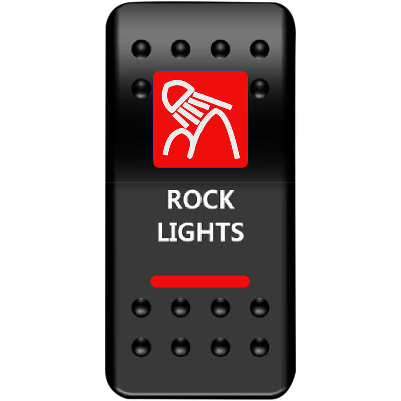 MOOSE OFFROAD 2106-0454 RCK-PWR-R Rocker Switch rock lights - red